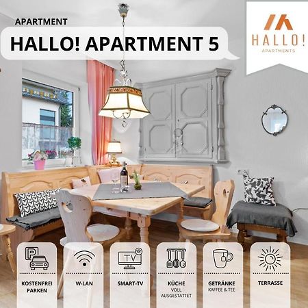 Sehr Grosse Ferienwohnung In Bester Lage Mit Grosser Sonnenterrasse L Innenstadtnaehe L 1 Minute Zum Bahnhof L Grosse Kueche L Tv L Extra-Wc L Free-Wlan L Willkommen Im Hallo!-Apartment 5 Bad Wörishofen Extérieur photo
